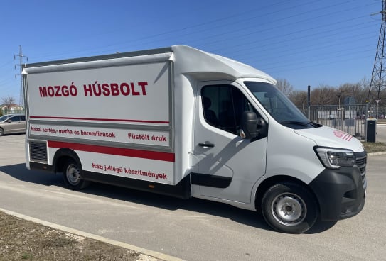 mozgó húsbolt